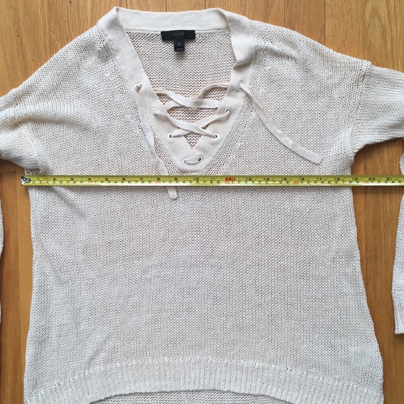J.Crew Linen Lace-Up Beach Sweater - Picture 5 of 6